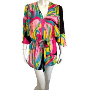 Mara Hoffman Gypsy Swim Cover Up Sheer Size S